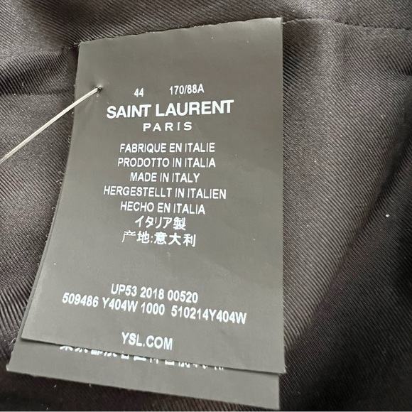 Saint Laurent YSL Black Blazer Classic Jacket - Picture 11 of 12
